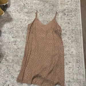 Crescent Leopard Slip Dress